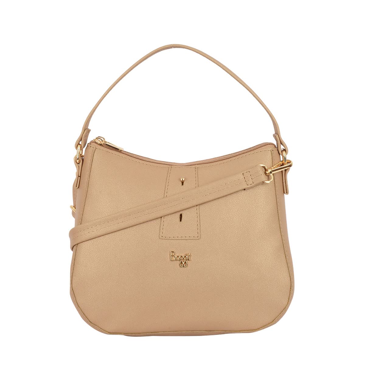 Baggit Women Gold Saddle Sling Bag Small Size | Ladies Stylish Casual Cross Body Purse Handbag (B0BYZMMHFR) Amazon Price History, Amazon Price Tracker