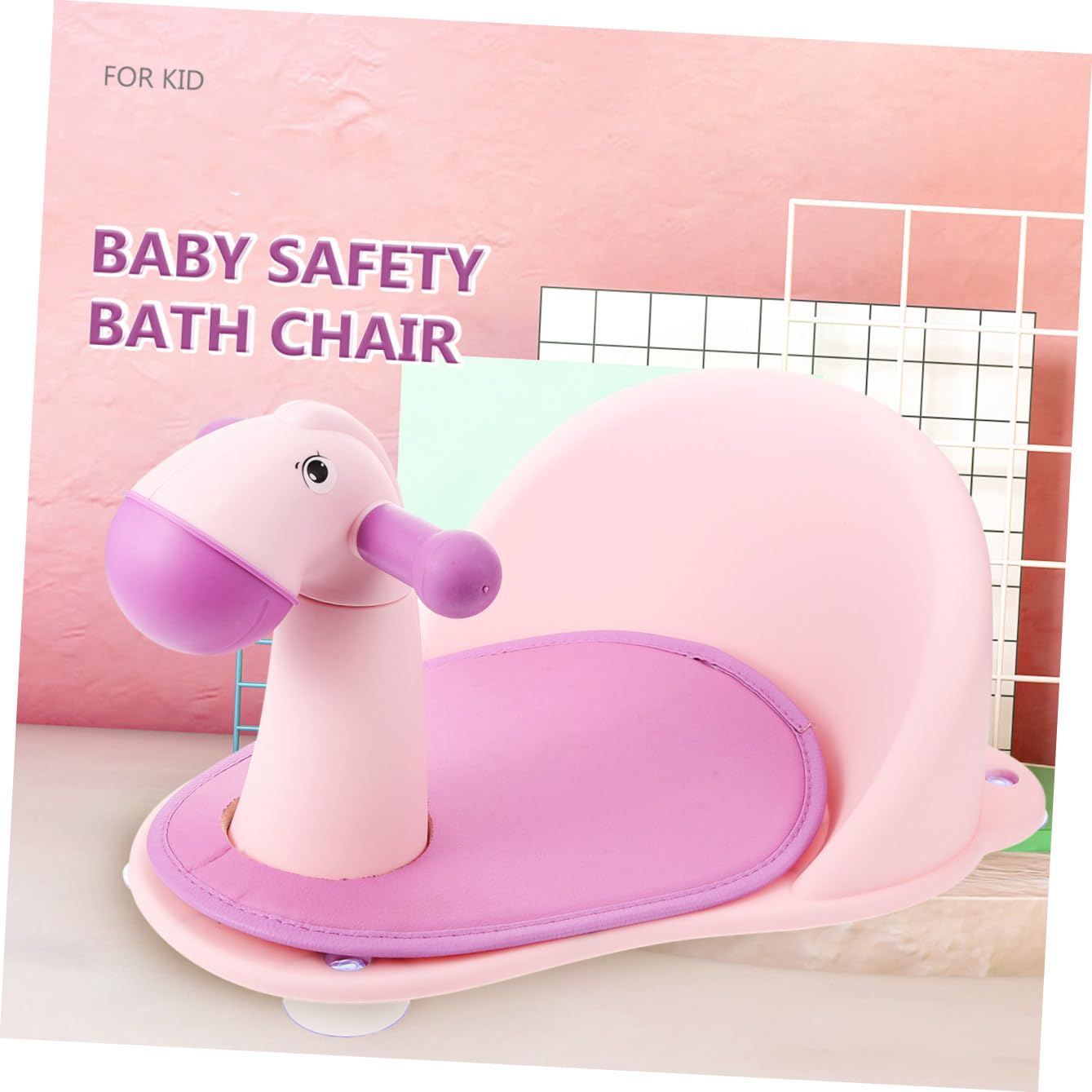 Toddmomy Silla de Baño para Ñiño Recién Nacido Diseño Antideslizante de Pp y Respaldo Reposabrazos para Baño en Bañera en Familia
