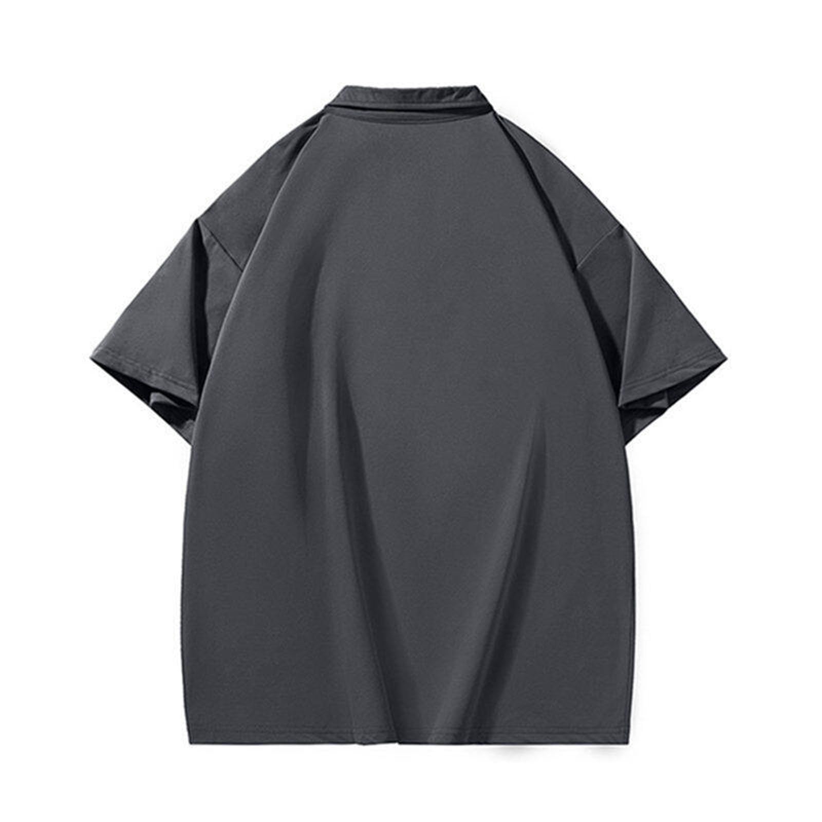 Poloshirts - Camiseta de manga corta para hombre, cuello de solapa, transpirable, ajuste cómodo, capa base para un uso diario cómodo