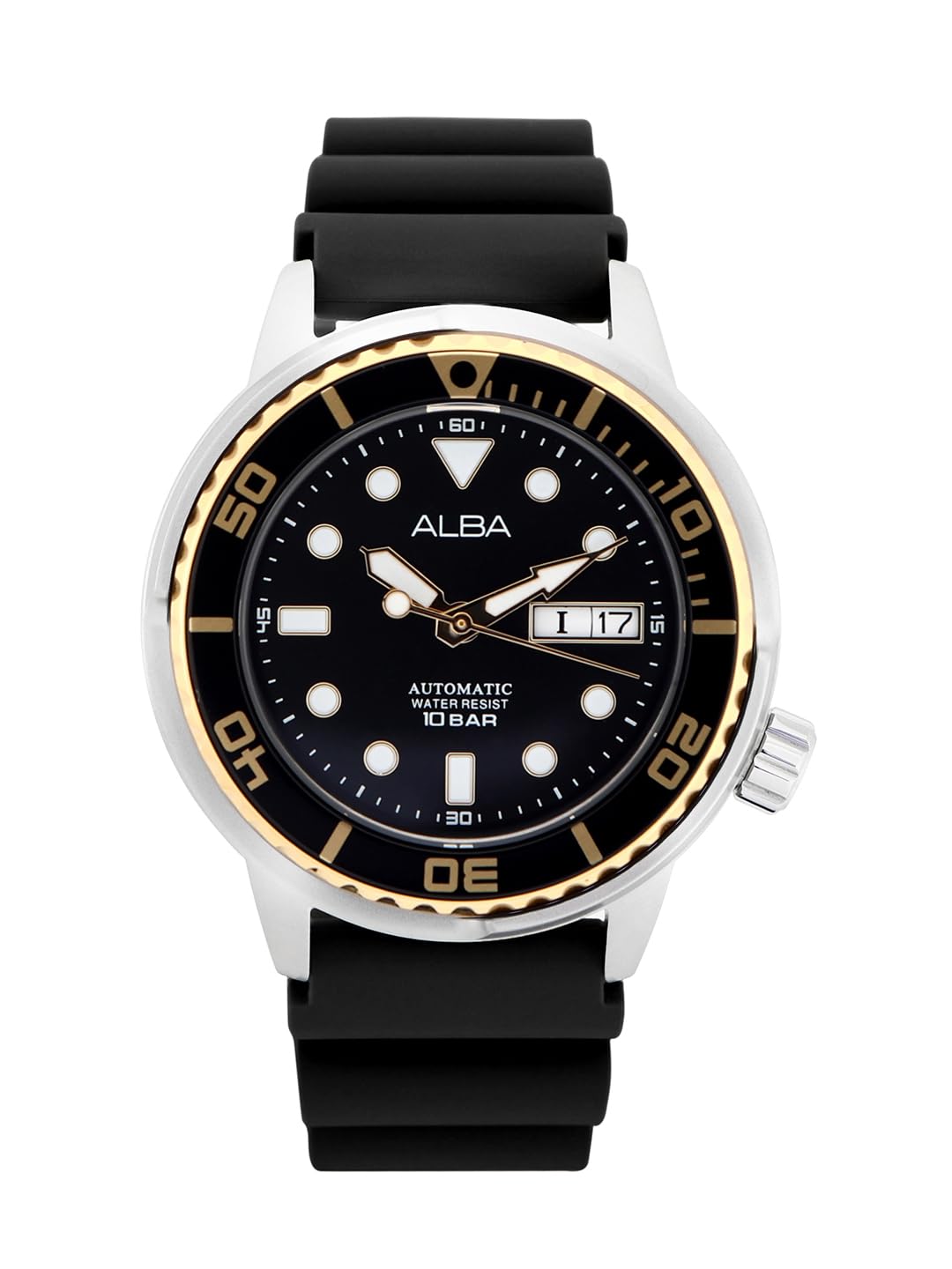 Alba Silicone Men Analog Wristwatch Al4250X1, Black Dial, Black Band (B0CD82MRQ9) Amazon Price History, Amazon Price Tracker
