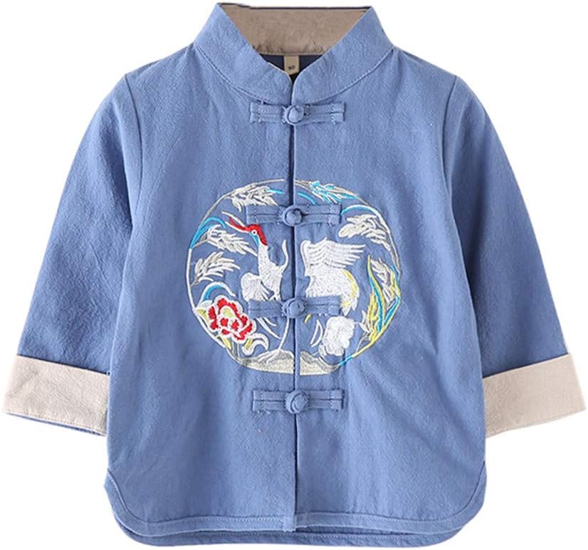 Mud Kingdom Boys Girls Embroidery Chines Tang New Years Jacket Retro Outerwear Traditional Festival Clothes
