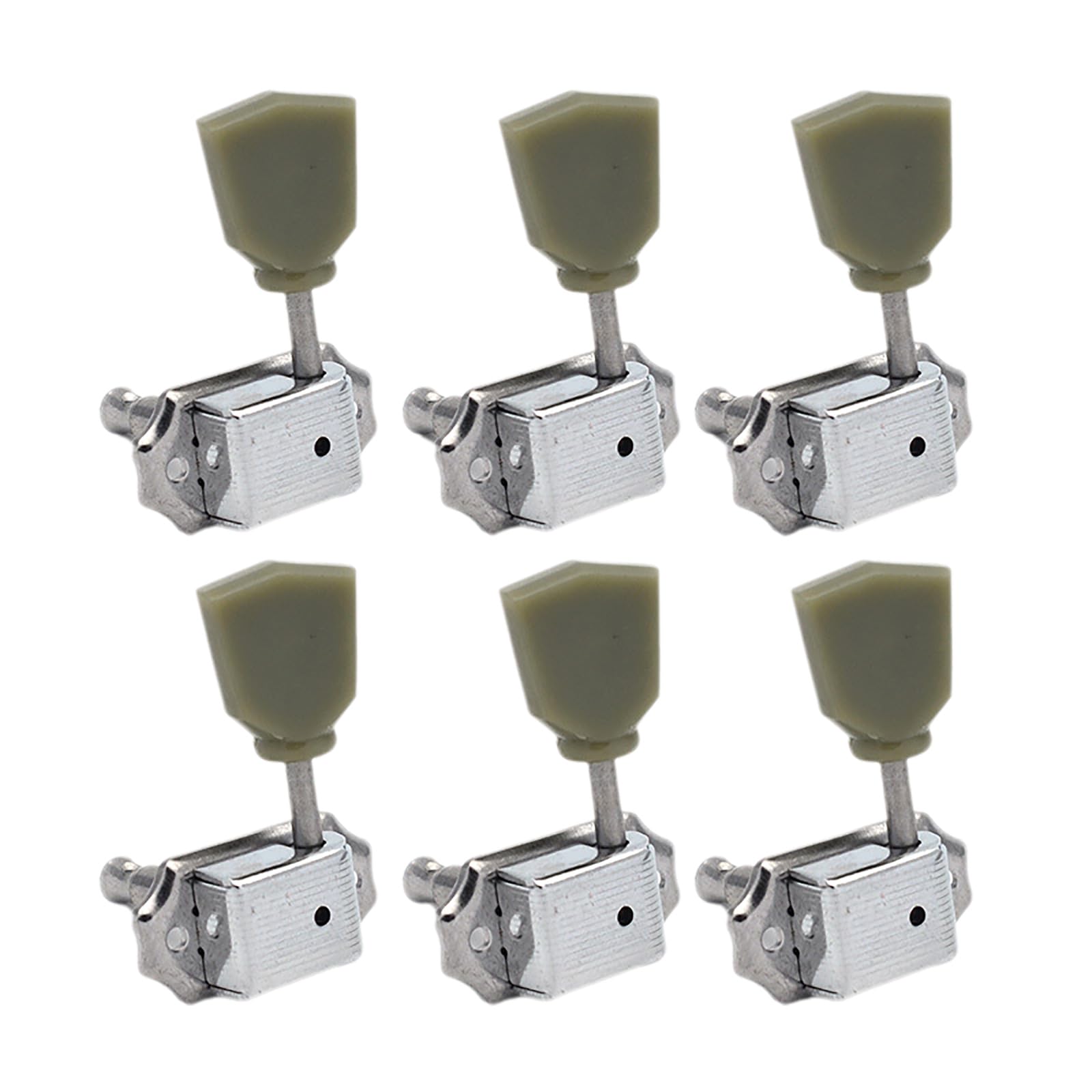 6Pcs Semi Closed Tuning Pegs Keys Tuner Machines Head Knob 6 Right Guitar String Tunings Peg Guitar Replacement Part