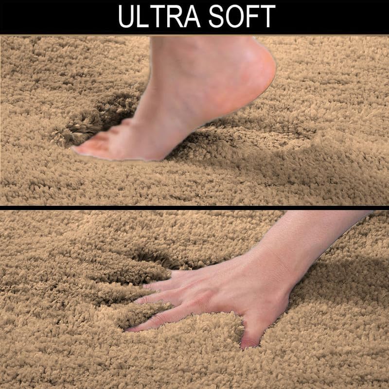 Image of Amazon Brand - Umi Vegas Carpets - Anti-Slip, Microfiber Super Soft, Washable - Carpet for Bedroom, Living-Room (3x5 Feet, Gold)