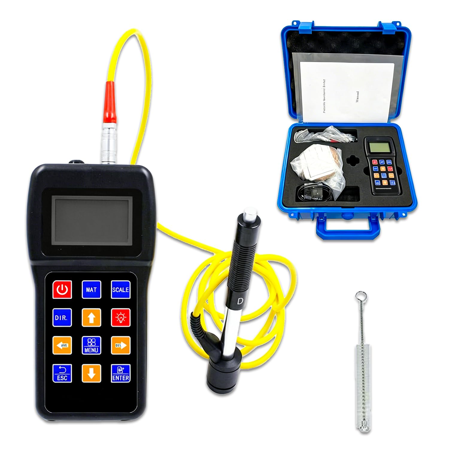 WTRYRN Digital Handheld Hardness Meter with Calibration Block