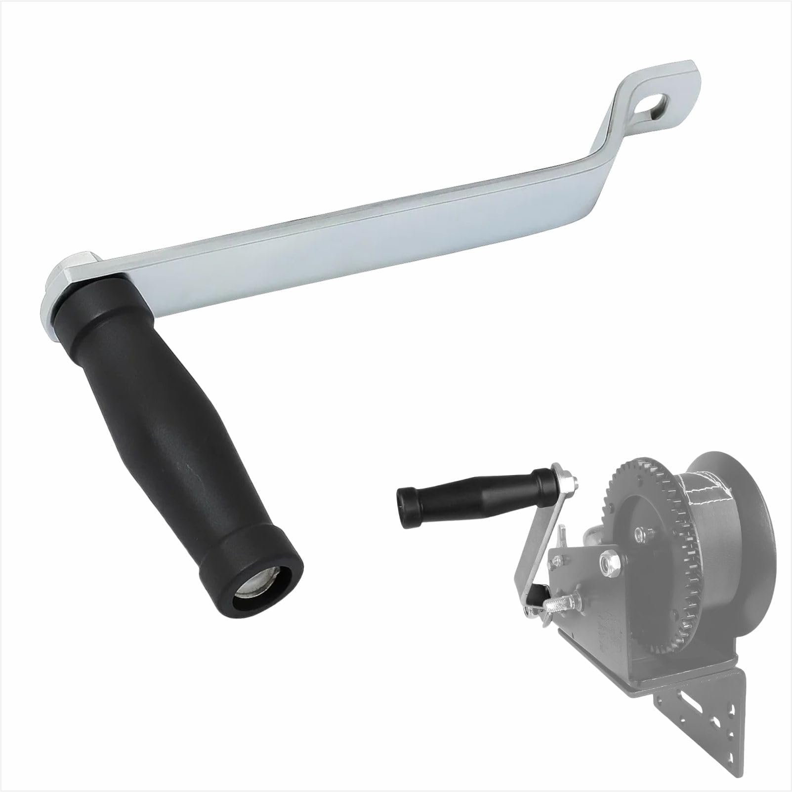 Replacement Winch Handle for Boat Trailer - Crank Handle with Anti-Slip Grip, Durable Marine Sailboat Accessory, 1 Pc (7.5")