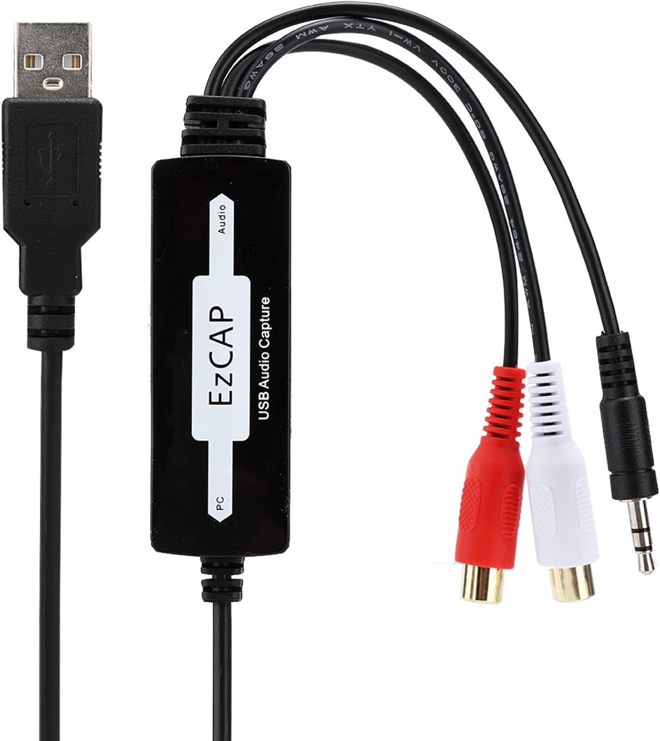 minifinker USB Audio Card Grabber, USB Capture Card Kompakt Tasarım, OS ...