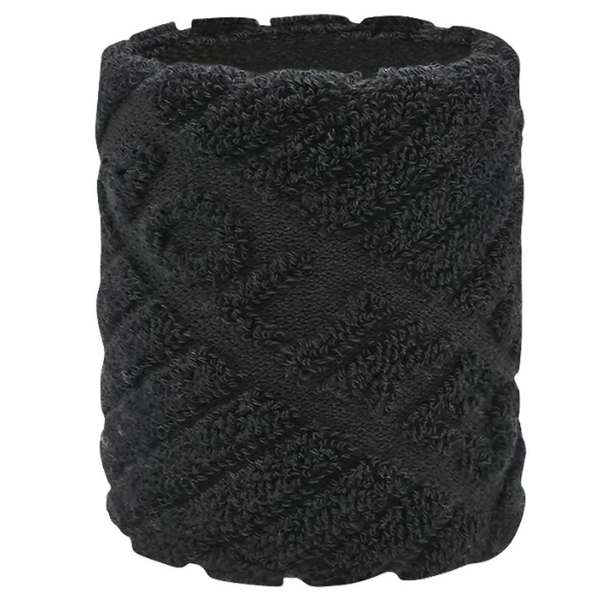 QIALAI 1 Piece Black 30g Cotton Sports Wristband, Breathable and Sweat-Absorbing Wrist Support for Fitness and Outdoor Sports