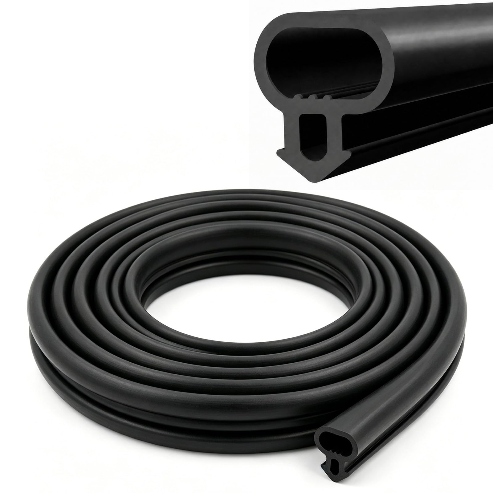 8m UPVC Window & Door Seal Strip,Window Replacement Gasket Rubber Seal Strip,for Entry Doors for 3-5mm Gap,Rubber Seal for Most UPVC,Universal