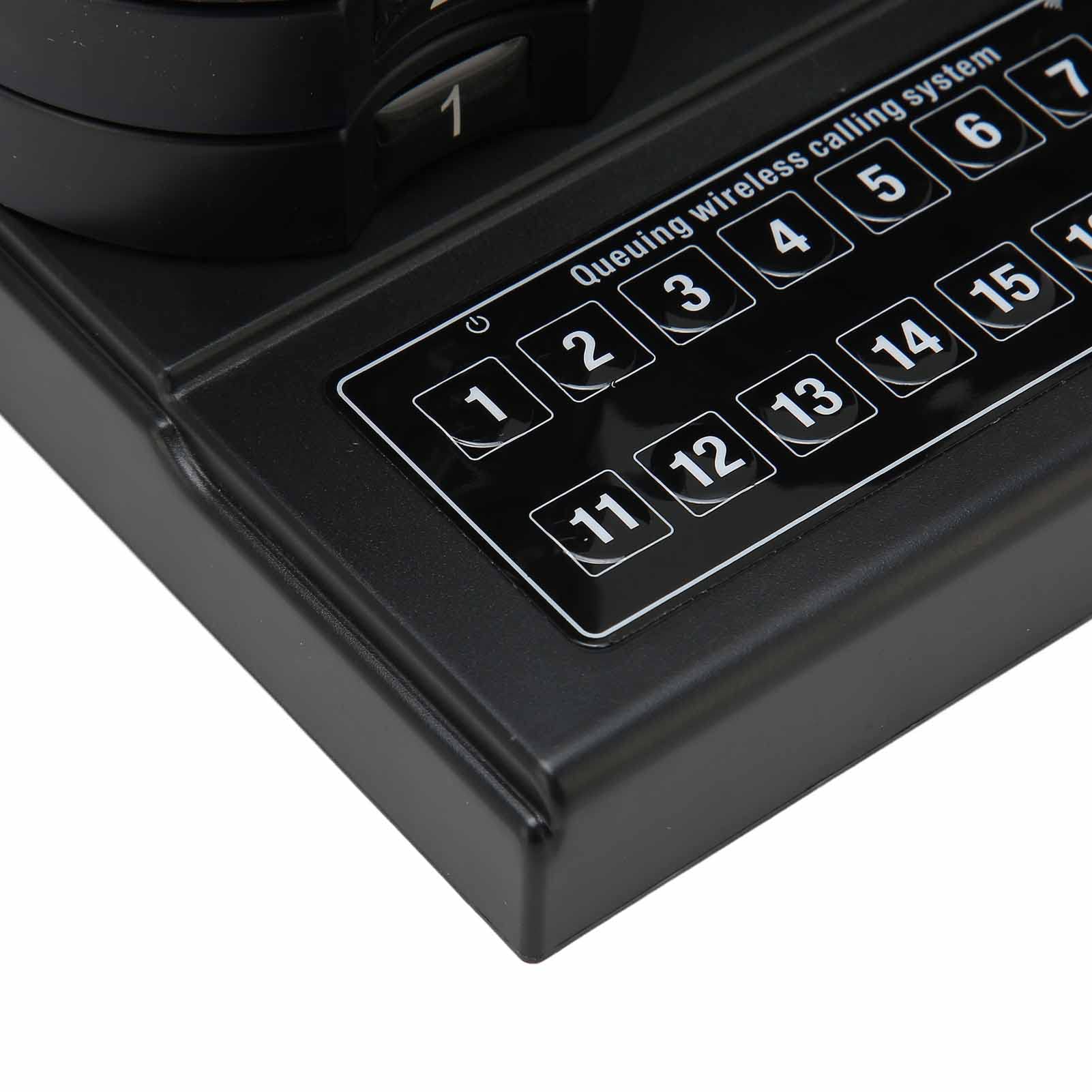 ASHATA di Chiamata Wireless da 1 a 10 Ristoranti, di Chiamata Wireless per Ospedali, Sistemi di Cercapersone per Ristorante Plug And Play con Chip Professionale a 20