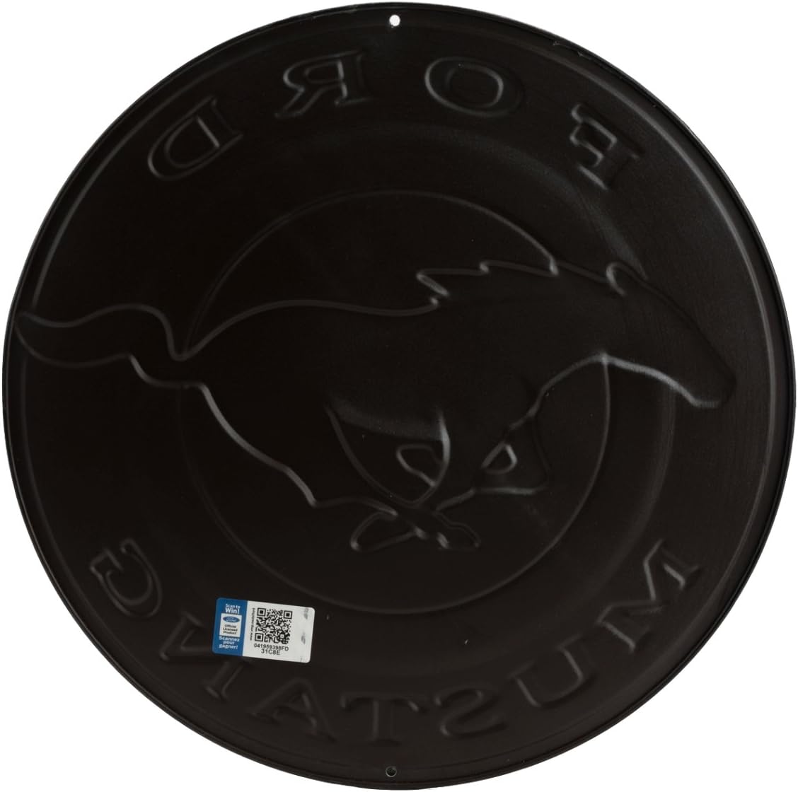 Ford Mustang Round Embossed Metal Sign image 3