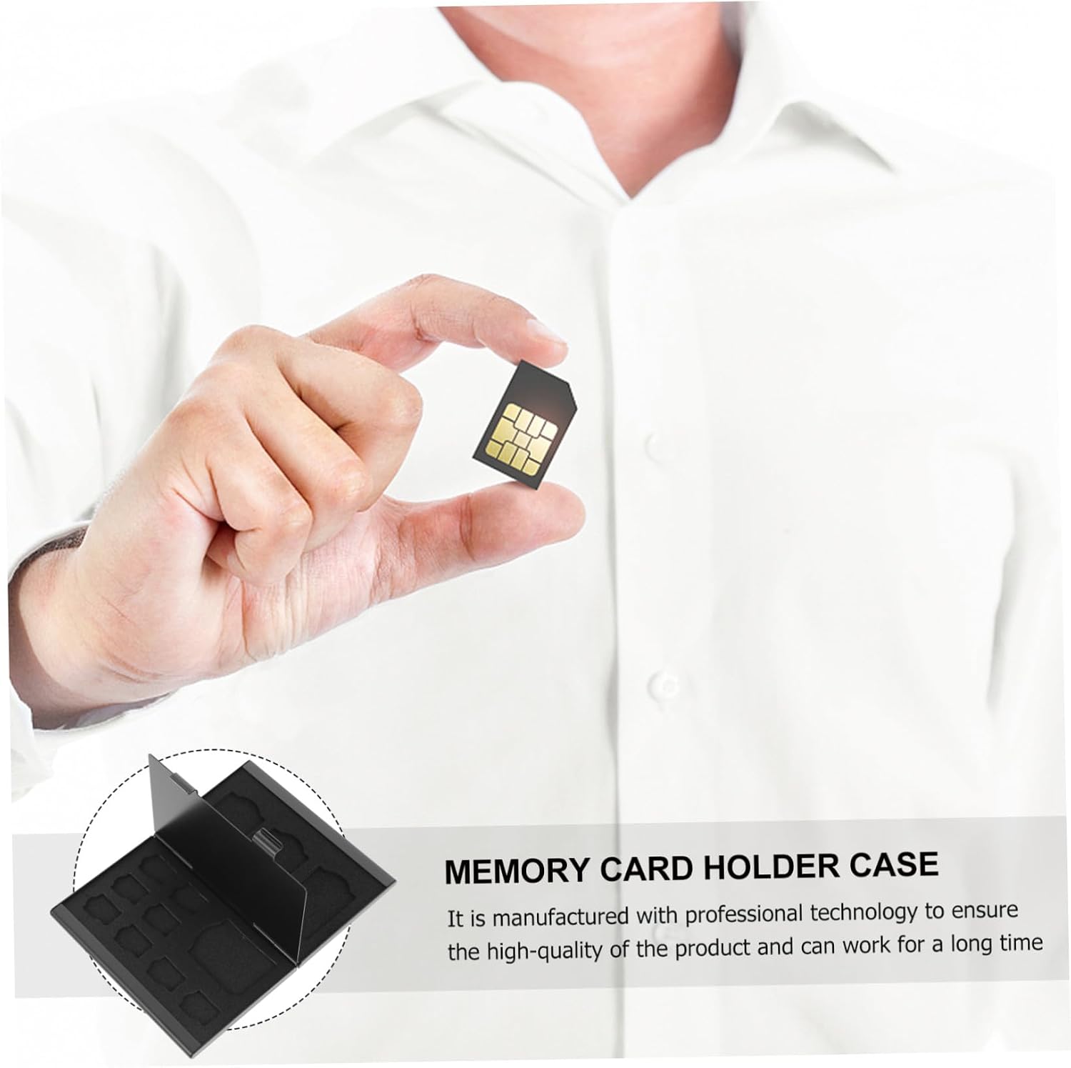 Memory Card Holder Case with Shock Protection Lightweight PP Organizer