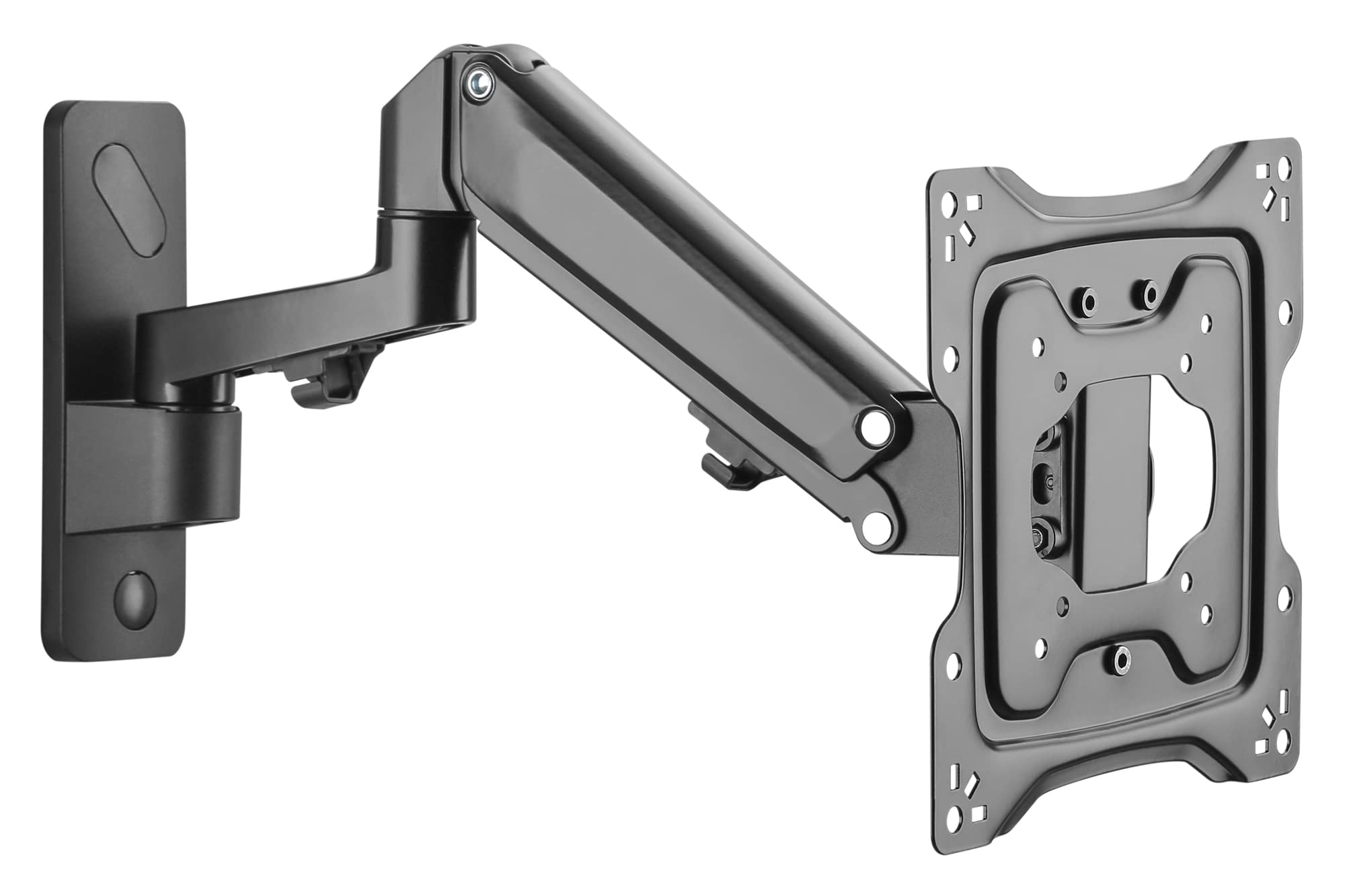 DIGITUS supporto a parete per monitor con molla a gas e braccio girevole - per schermi da 17-43" - carico massimo 23kg - VESA 75x75/100x100 - orientabile, inclinabile, girevole e regolabile in altezza