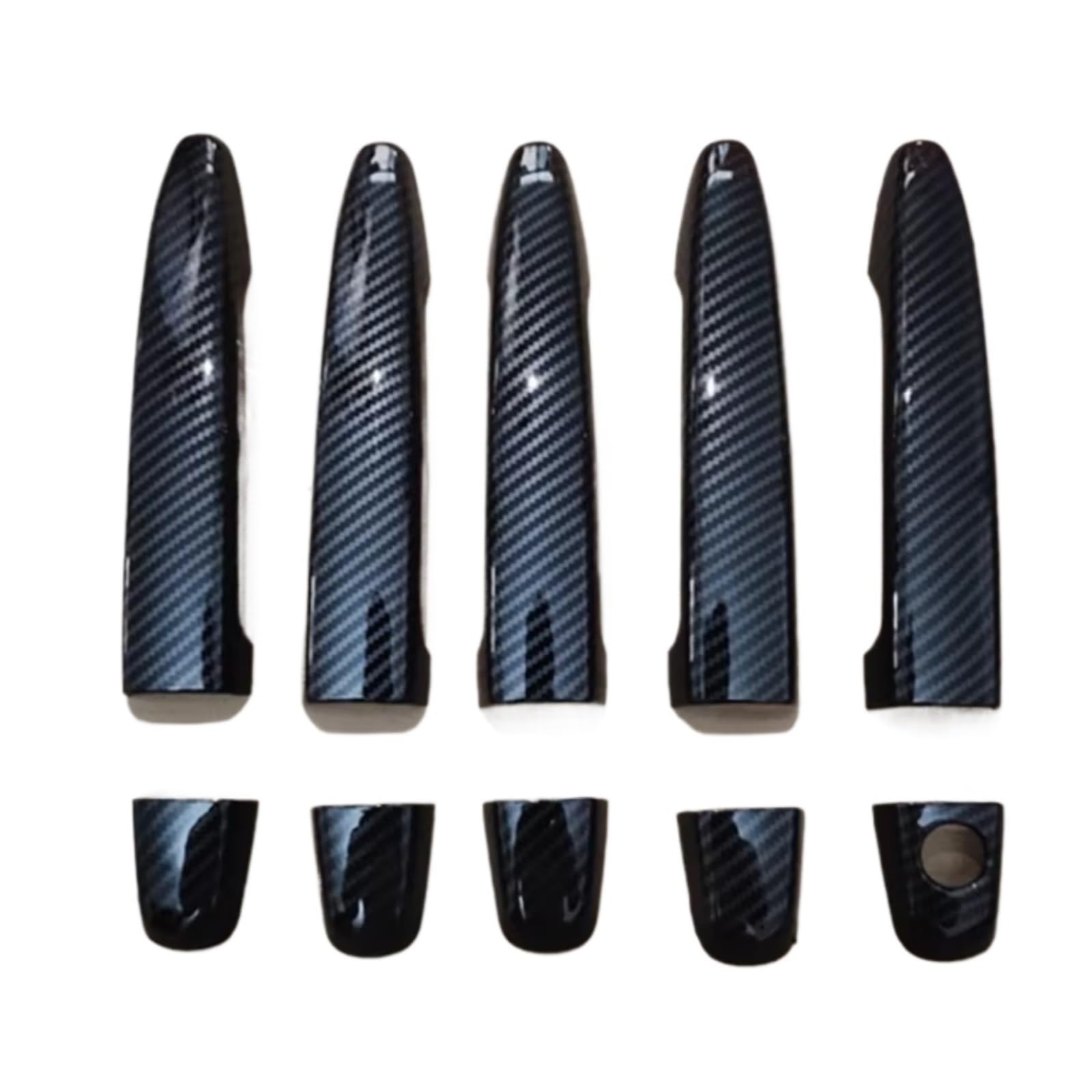 Iukmr Carbon Fiber For Lexus Rx330 Rx350 Gx470 2004-2009 Chrome Door Handle Cover Trim Sticker Styling Accessories Car Outer Door Handle(Carbon Fiber)
