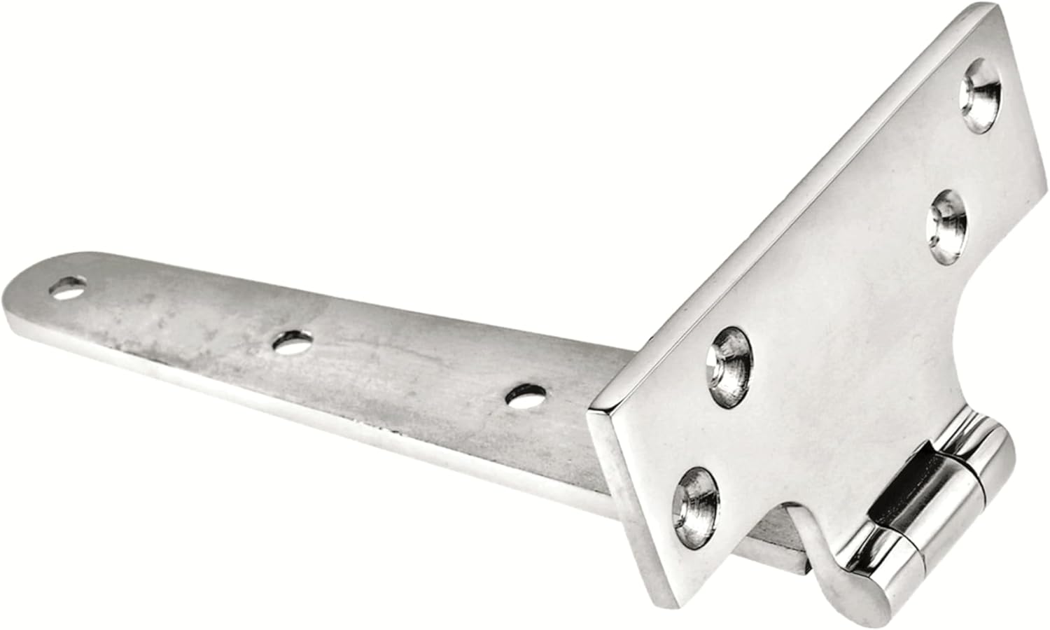 2Pack Heavy Duty Marine 316 Stainless Steel Tee Hinges,4/6/8inch Boat Caravan Cabinet Shed Garden Wooden Door & Gate T Hinge Hardware (Size:8inch)