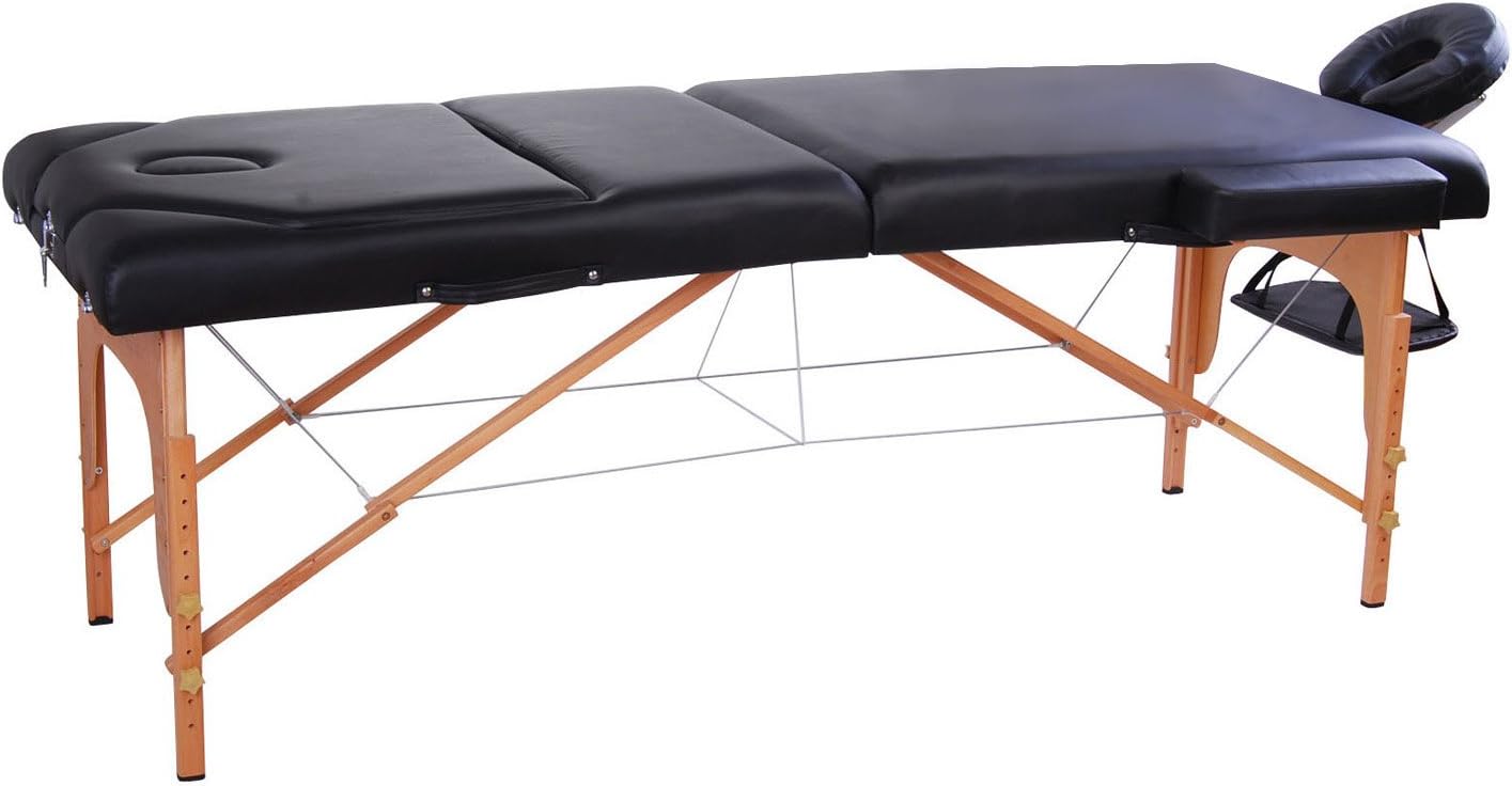 3" Foldable Massage Table Color: Black