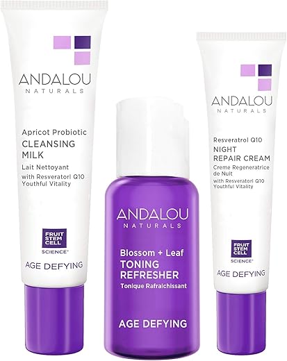 オーガニック ボタニカル トライアルキット 化粧水 洗顔料 ナチュラル フルーツ幹細胞 「 エイジディファイングトライアルキット2019 」 ANDALOU naturals アンダルー ナチュラルズ