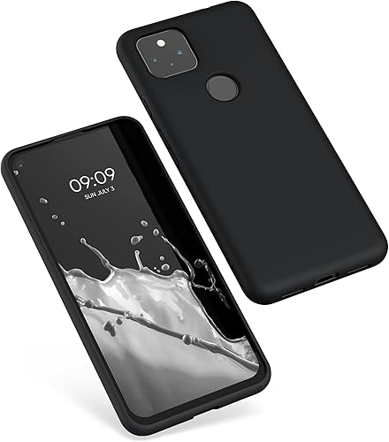 Miniatura 8 de kwmobile Funda compatible con Google Pixel 5a 5G - Funda protectora de silicona TPU suave y delgada - Azul Verde