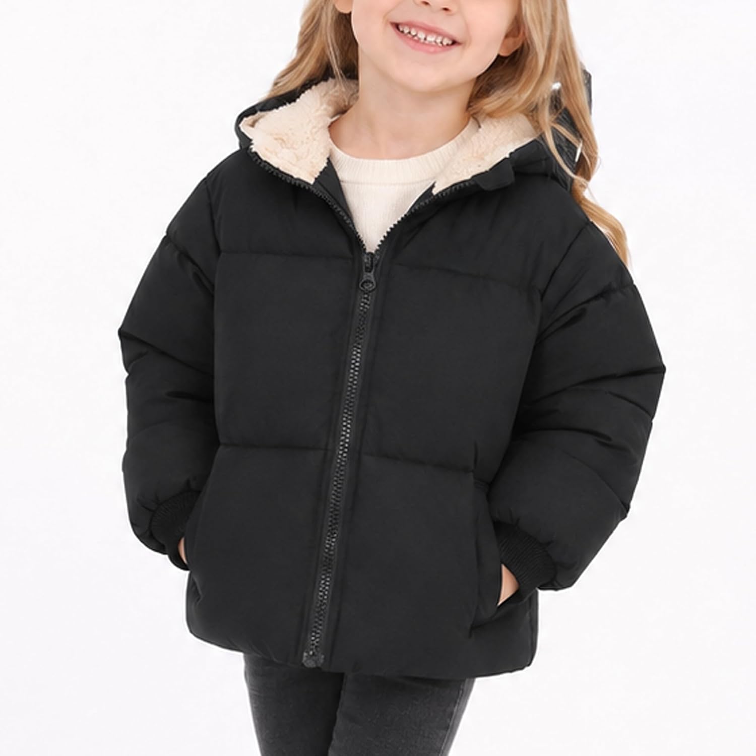 Baby Winter Coats Toddler Hooded Jackets Cotton Warm Lined Puffer Outerwear Baby Boys Girls Windproof Thick Clothes