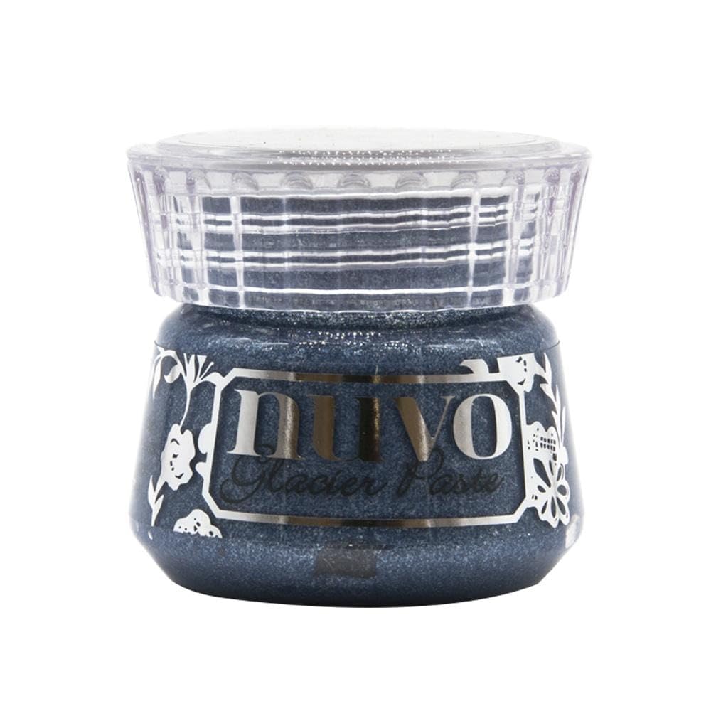 Nuvo Iron Frost - Glacier Paste - 1909N | 50Ml Jar | Shimmering Metallic Finish For Mixed Media & Craft Projects
