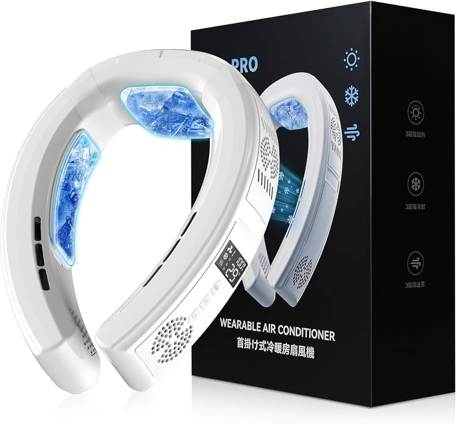 Amazon | ネッククーラー 首掛け扇風機 冷却プレート 【2025年夏新型