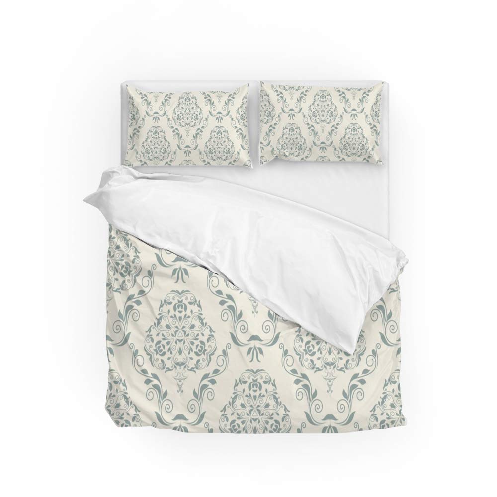 Housse de couette anti-décoloration King size et ses 2 taies d'oreiller