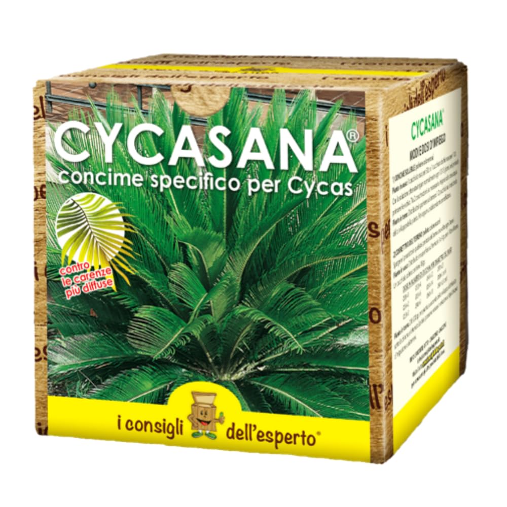I Consigli dell’Esperto – Cycasana 0.75kg – Concime specifico per Cycas e Piante Tropicali – Concime Bicomponente Idrosolubile NPK+ Zolfo Correttivo del Terreno – Per Ingiallimenti e Disseccamenti
