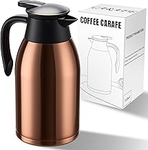PARACITY Thermal Coffee Carafe 1.9 Litre Golden Brown