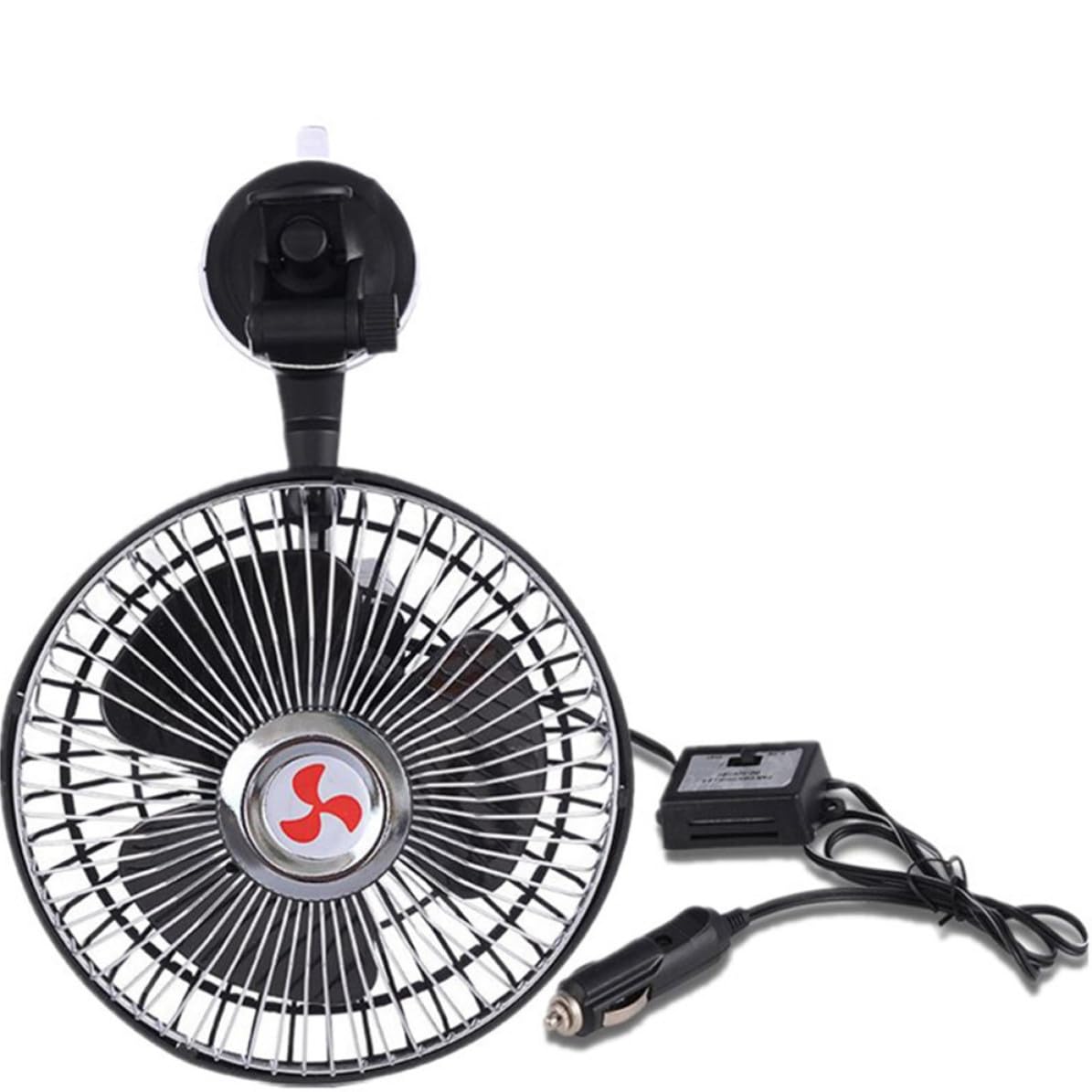 Didiseaon Ventilador de Coche de 6 Pulgadas Ventosa y Ángulo Ajustable