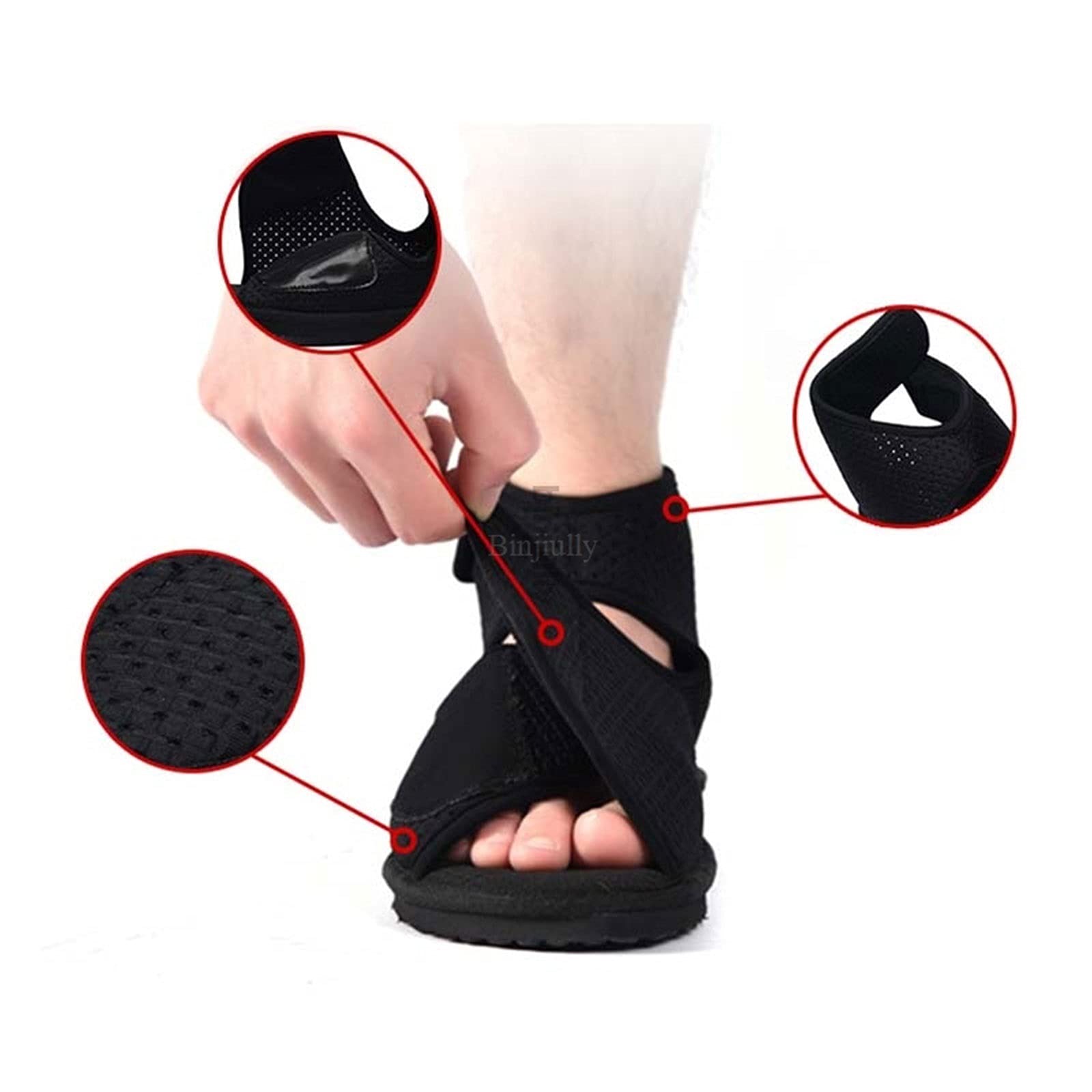 Wygwlg Zapatos para diabéticos ajustables y cómodos de verano, sandalias para ancianos de mediana edad, zapatillas para diabéticos, con velcro