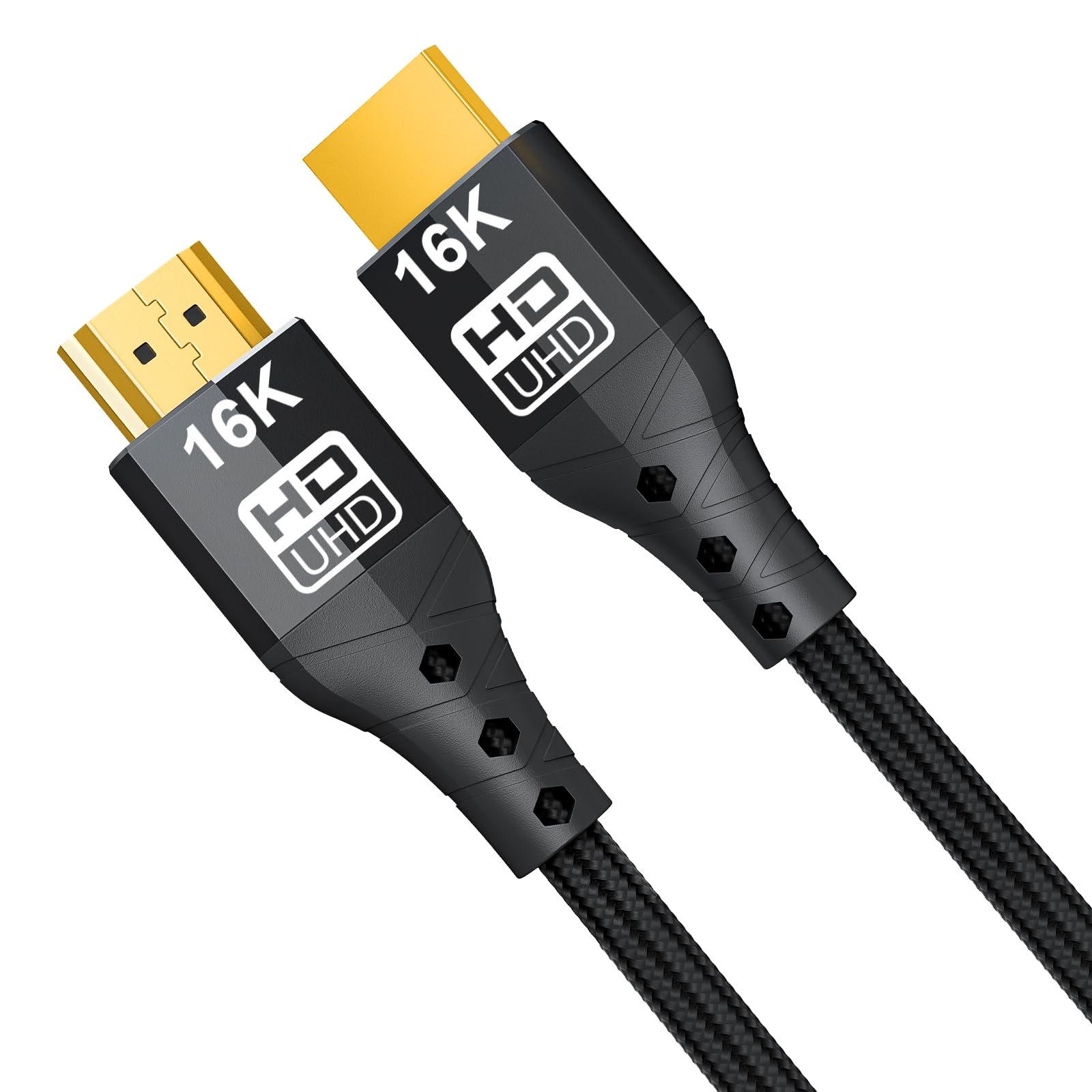 ZIKNYDO HDMI 2.2 Kabel 0,5m, (96Gbps, 16K/10K/8K/4K, Dynamic HDR, HDR10+, Dolby Vision, Dolby Atmos, DTS:X, HDCP 2.2&2.3), Ultra High Speed HDMI Kabel Kurz kompatibel mit PS5, Xbox Series X|S
