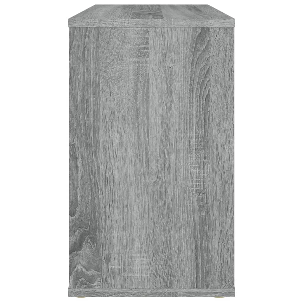 vidaXL Armario Auxiliar Aparador Consola Mueble Almacenamiento Sala de Estar Salón Comedor Decoración Madera Contrachapada Gris Sonoma