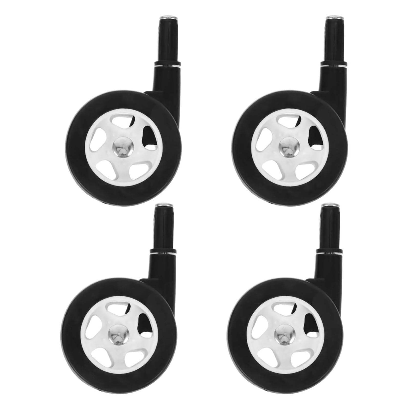 4 Ruedas for Cochecito de bebé, silenciosas, Resistentes al Desgaste, giratorias y Desmontables, Repuesto for Andador, for Muebles