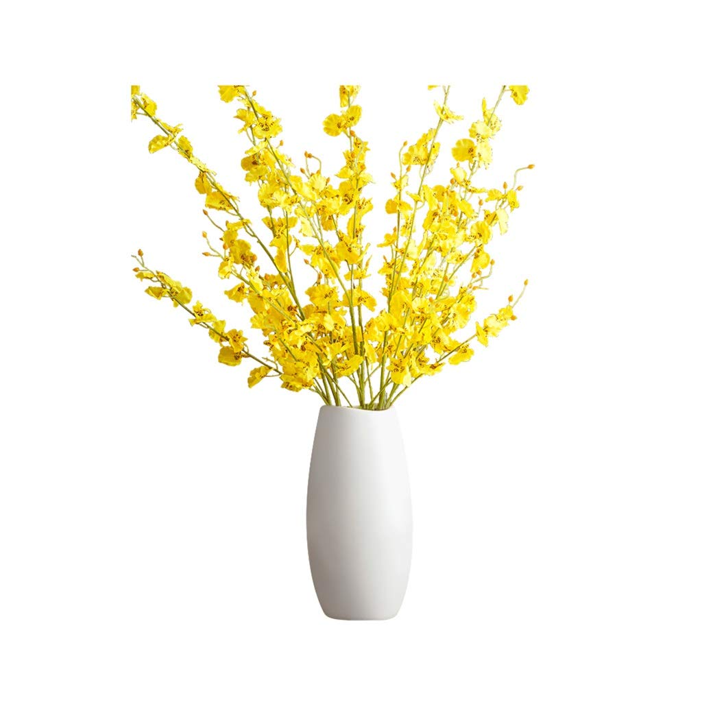 Orquídea bailarina para centro de mesa de sala sin mantenimiento arreglo floral con jarrón