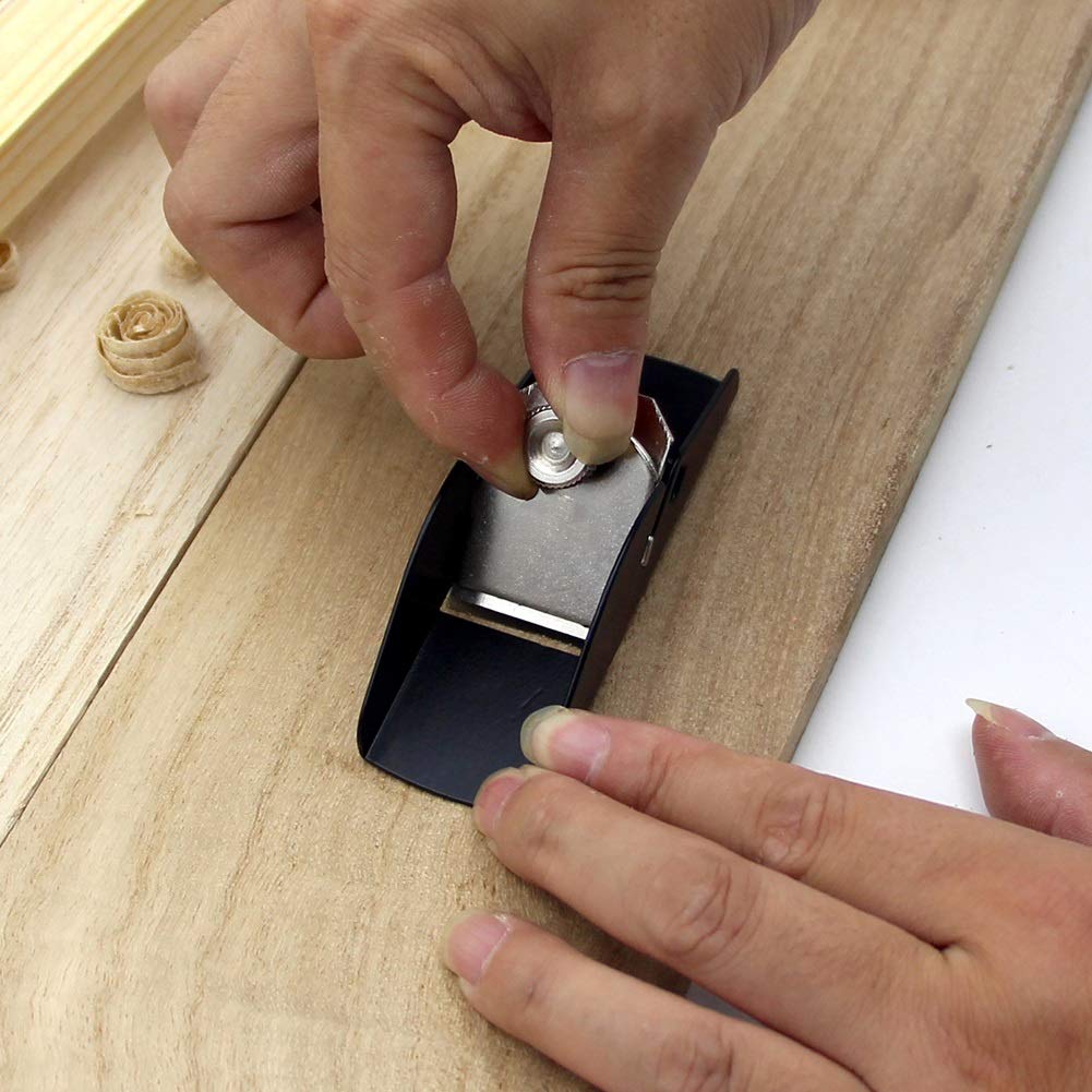 Mini pialla a Mano per pialla a Mano in ghisa per pialla a Mano in ghisa per Utensili manuali per la Lavorazione del Legno Fai-da-Te Fermo Regolabile (Lunghezza del Corpo : A)