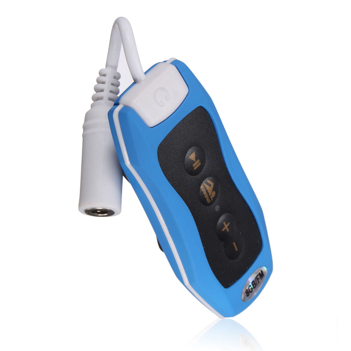 8GB Lecteur MP3 Natation Plongee sous- Radio + FM Etanche Casque Bleu