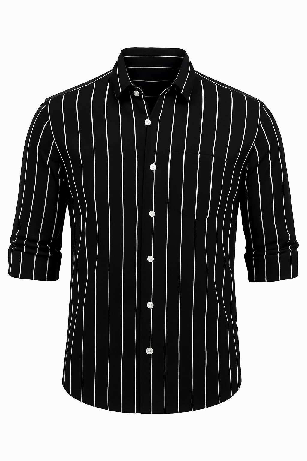 bought first Men’s Vertical Stripes Shirt for Everyday Casual & Office Wear-picture-14
