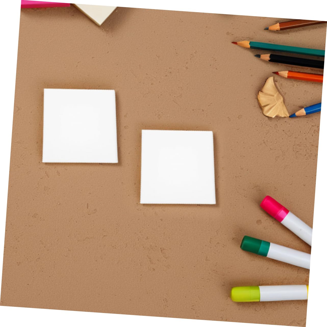SEWACC 24 Stück Teiliges Mini Kleine Baumwoll Leinwände Leichte Tragbare Malplatten für DIY Kunstprojekte Wiederverwendbar für Zuhause und Reisen