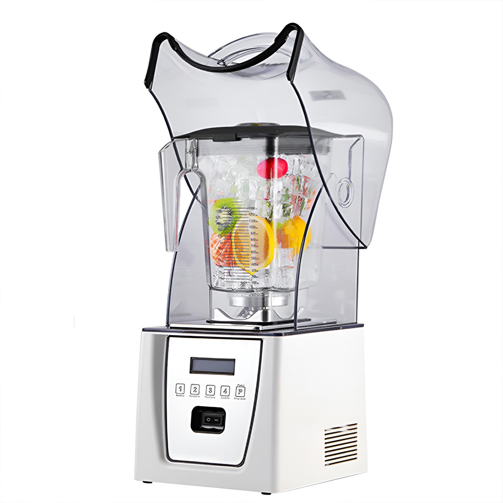Broyeur à glace et mélangeur 2l blanc pour réussir vos smoothies et milkshakes maison