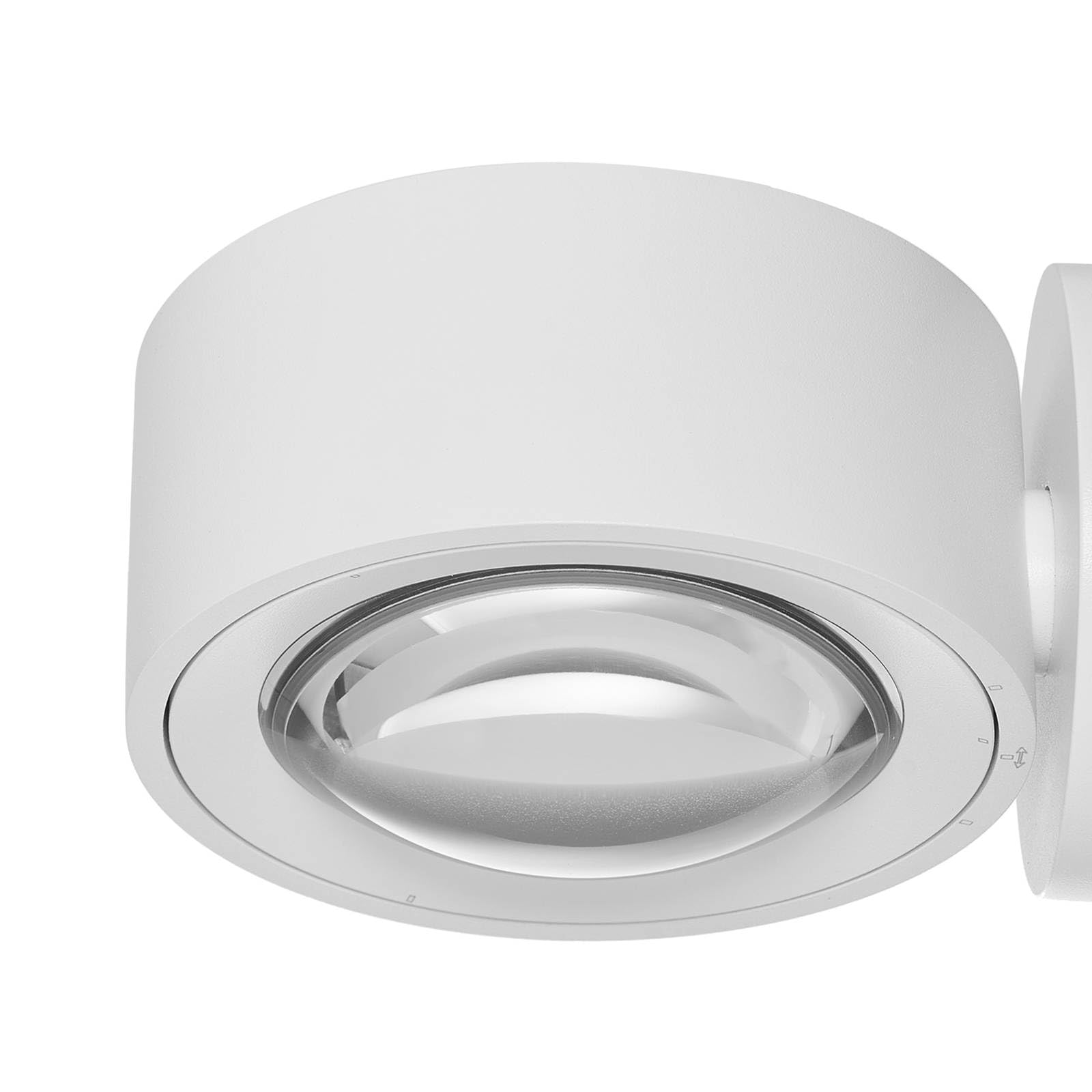 Arcchio LED Wandleuchte, Wandlampe Innen Rotari (Modern) in Weiß aus Aluminium (2 flammig) - Wandstrahler Wandbeleuchtung Schlafzimmer/Wohnzimmer Licht nach oben & unten Wohnzimmerleuchte
