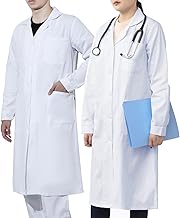 WORK IDEA IDÉE DE TRAVAIL Blouses de Laboratoire Hommes Femmes, 100% Coton, Blouse Médicale, Tenue Médicale, Blouse de Médecin