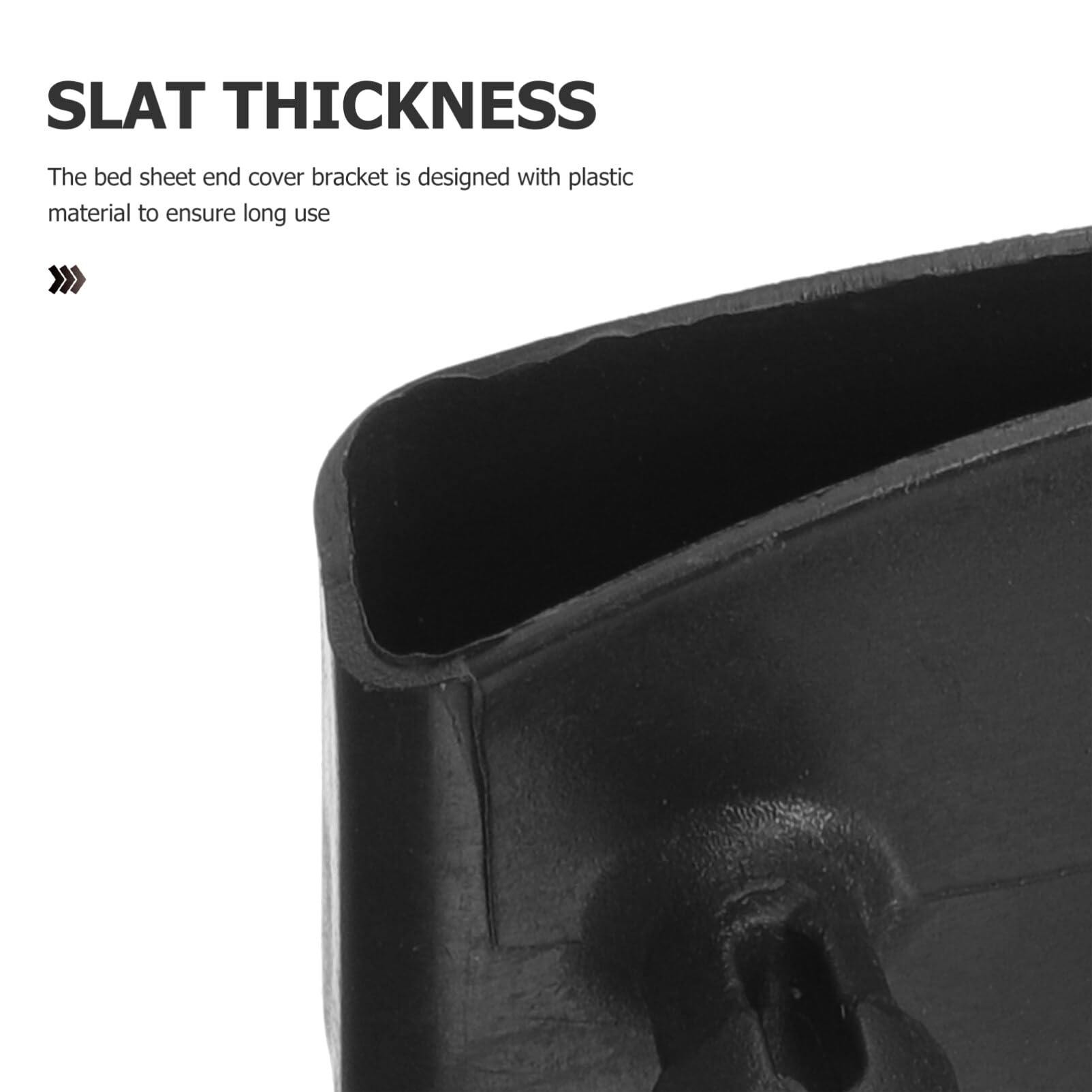 Operitacx 20pcs Bed Slat Holders Kits for Holding Securing, 57mm x 9mm Wooden Slats Bed Base, Bed Frame End Caps, Plastic Bed Slat Cover Replacement Holders