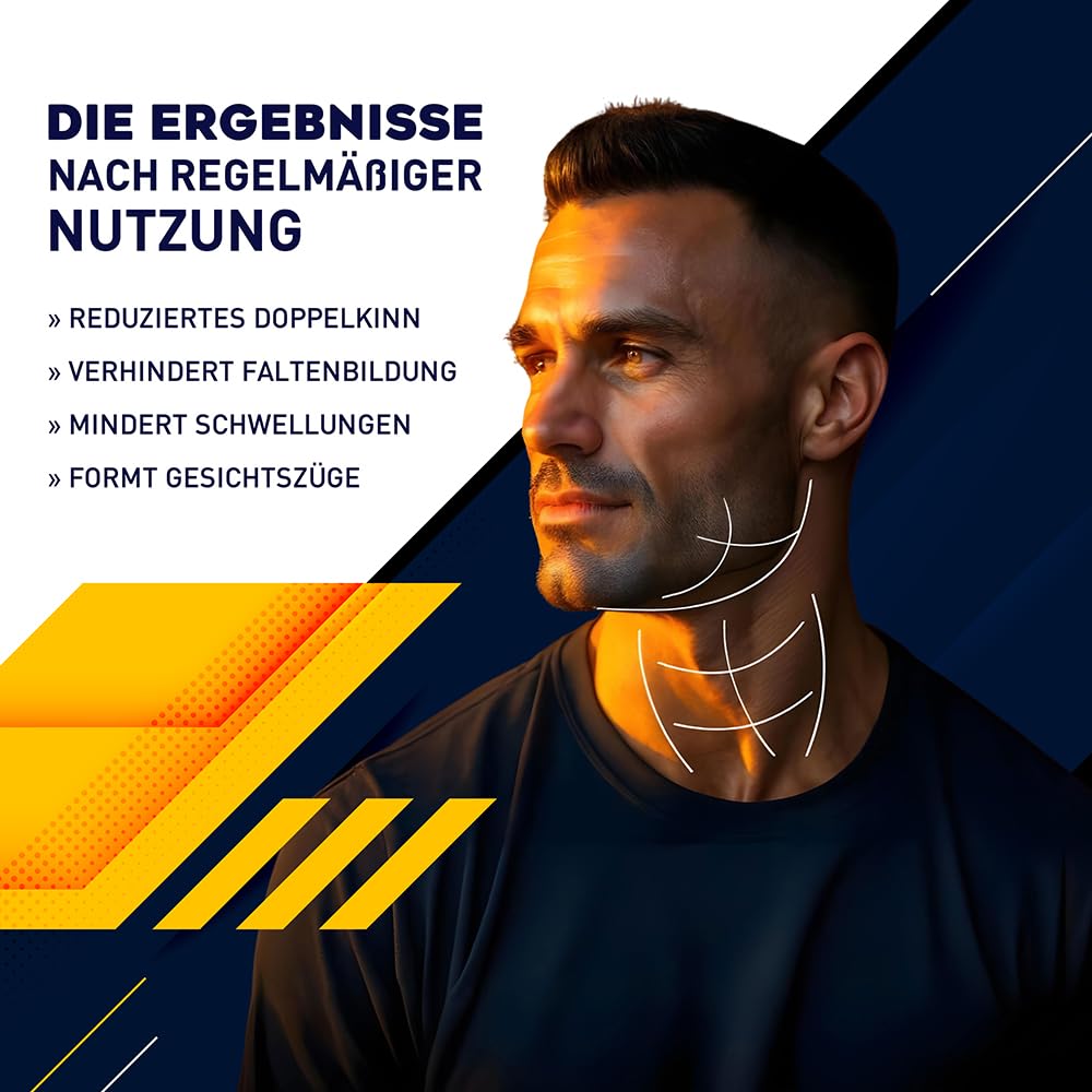 Jawline Trainer & Mascella – Rimozione mento doppio & Jawline Exerciser per un efficace allenamento della mascella e costruzione muscolare, per fitness e sport per uomini e donne