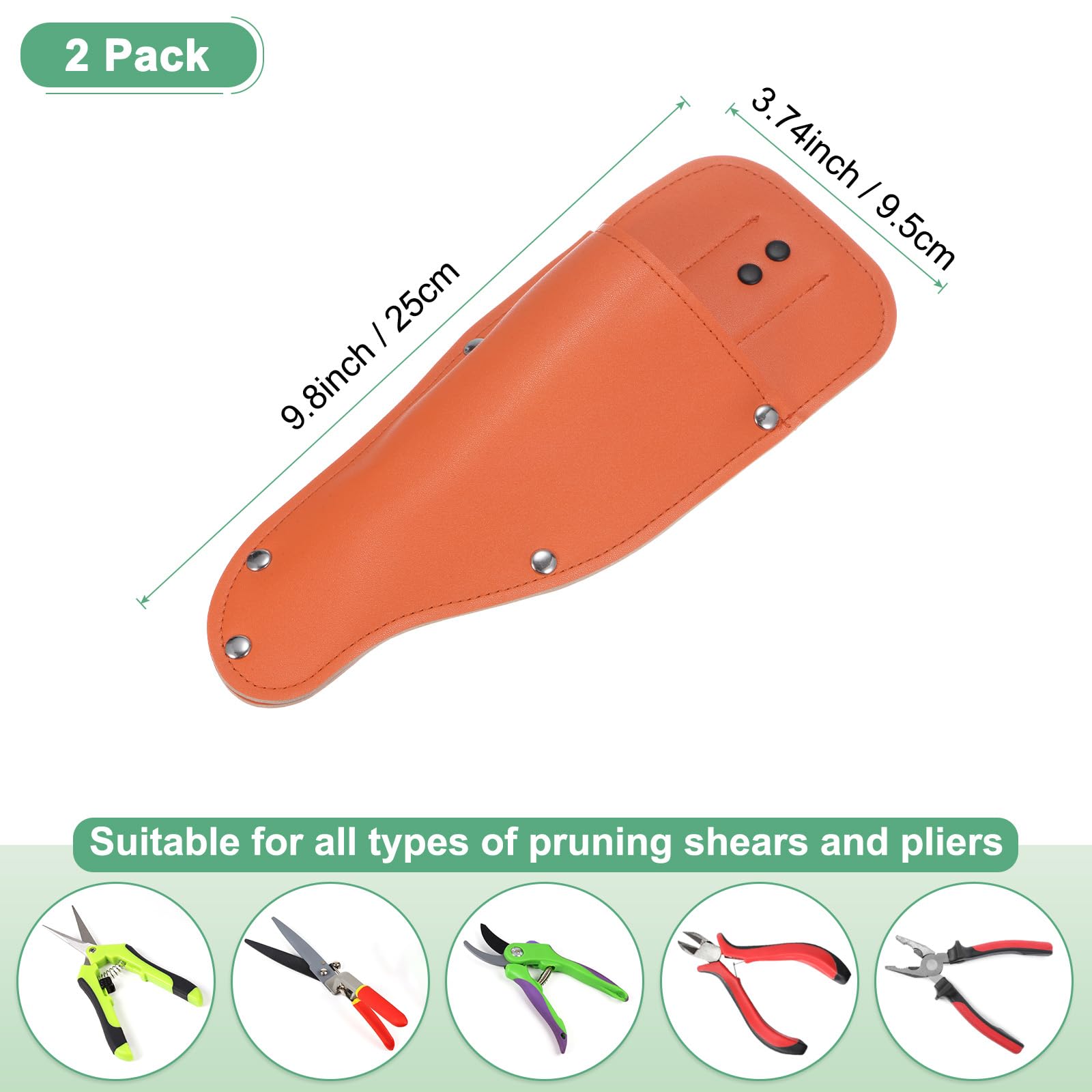 M METERXITY 2-Pack Garden Pruner Sheath - Image 3