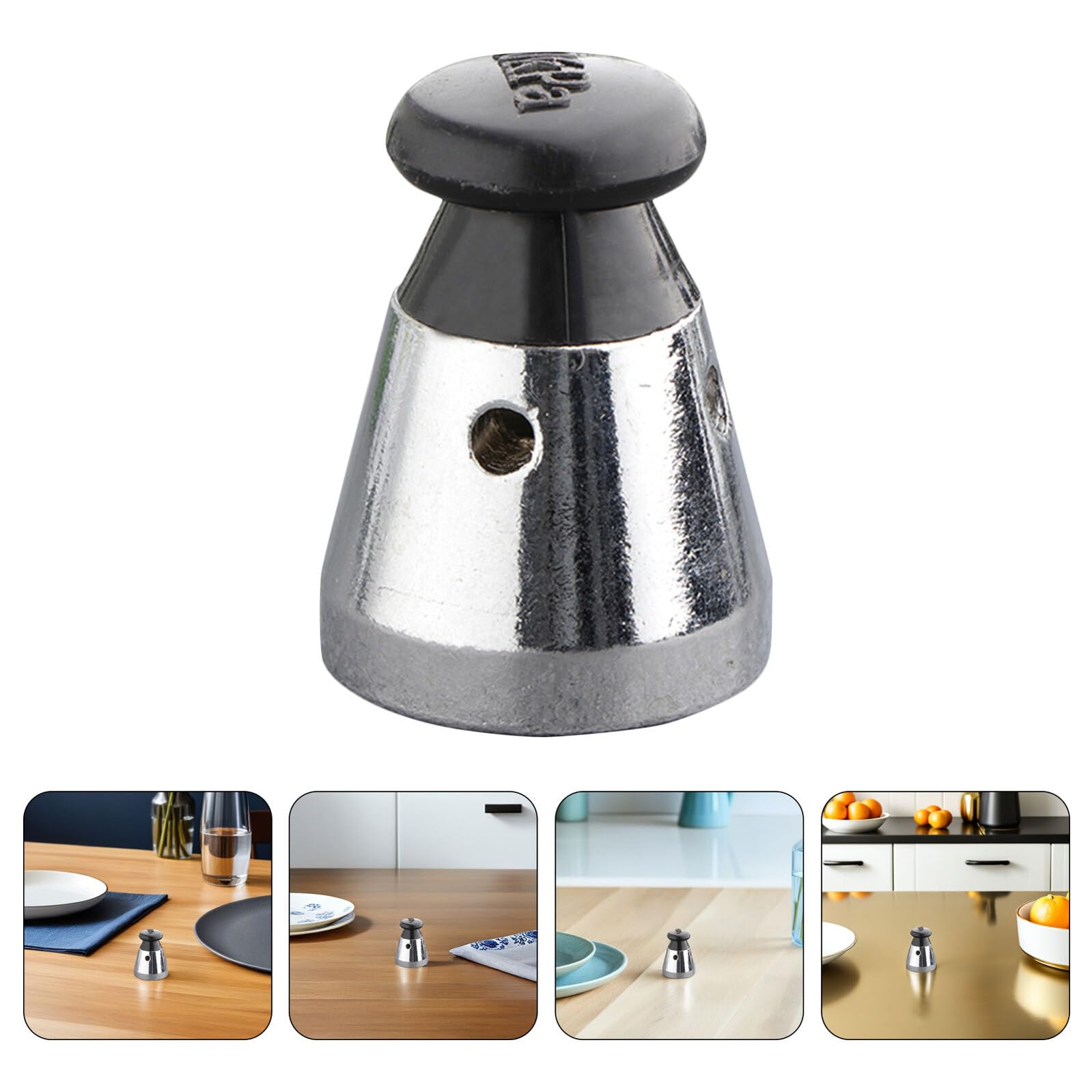 TOYANDONA Válvula de Ajuste de Presión, Acero Inoxidable, Negro, 10 Piezas, Accesorio de Seguridad Válvula de Ventilación y Alivio para Cocina Doméstica, Repuesto Compatible