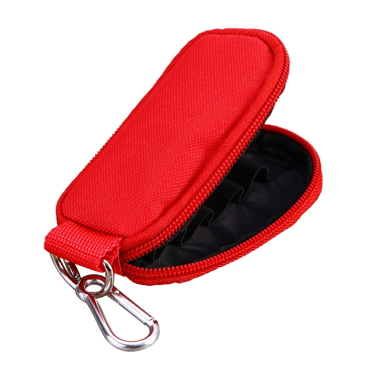 minkissy Bolsa de transporte de cadena de esencial para 10 botellas (2 ml) de aceites esenciales bolsa de viaje para botellas de esencial (rojo)