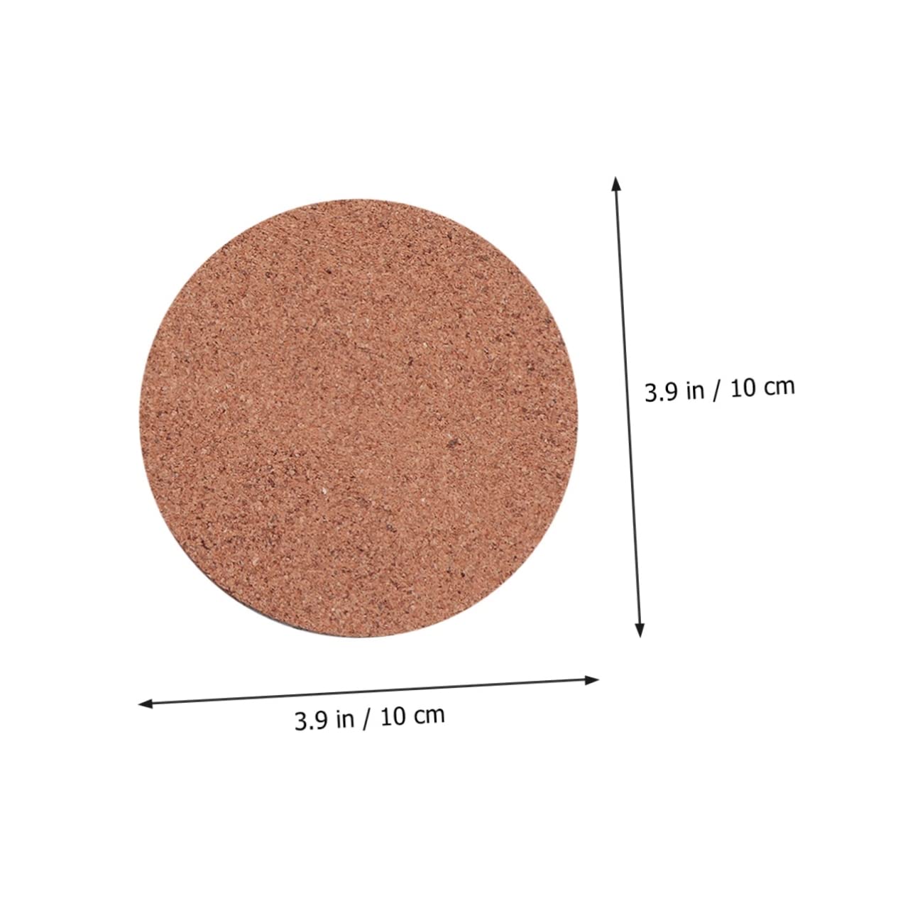 DECHOUS Lot De 3 Tapis Ronds en Liège Auto-adhésifs Et Isolants pour Gobelets De Boisson pour La Maison 30 Pièces X 3