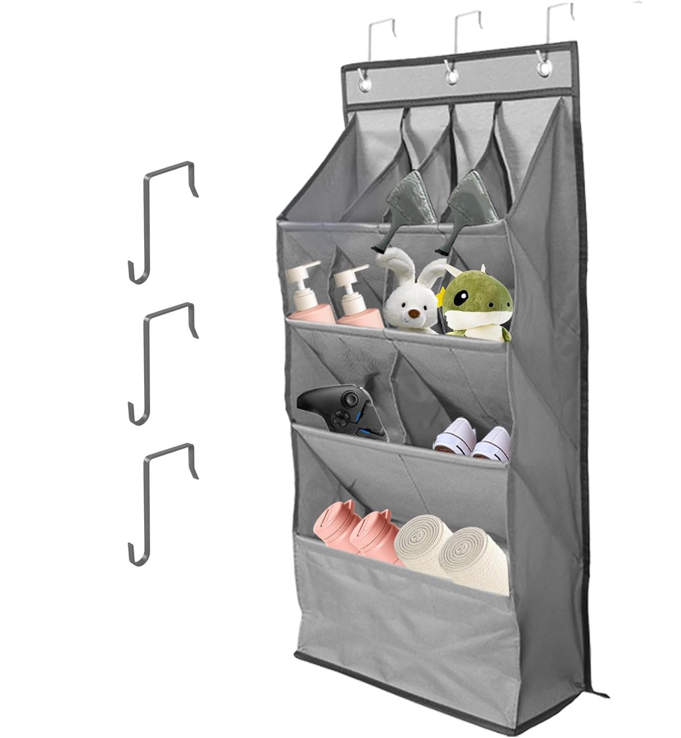 LJEC Organizer Über Der Tür Für Schuhe 12 Gitter Organizer Über Der Tür Für Schuh, Hängende Schuhaufbewahrung,hängende Aufbewahrung Für Hut,