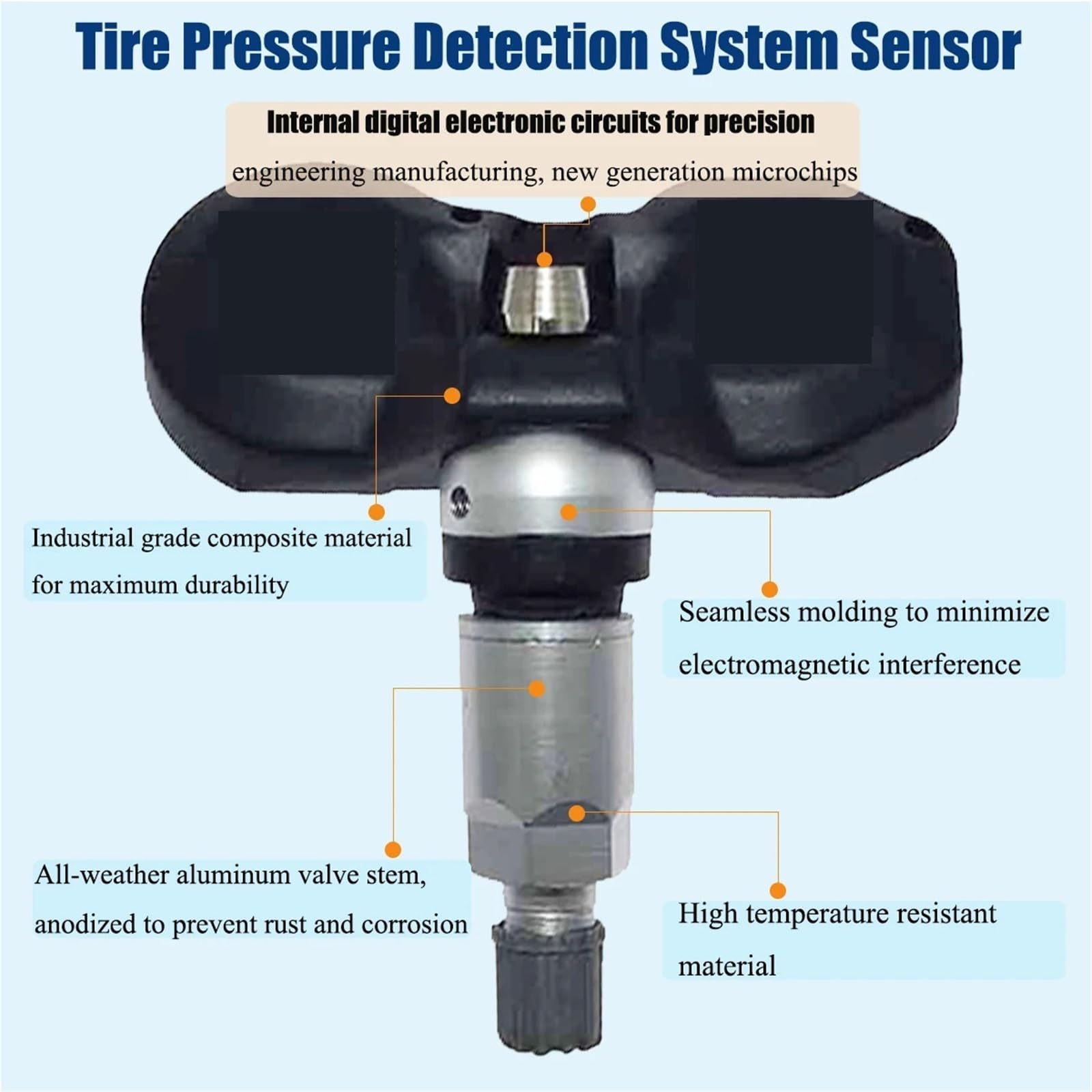Sensor de Presión de Neumáticos para A4 A6 A8 Q7 R8 para TPMS 7PP907275F Sensor Monitor presión neumáticos