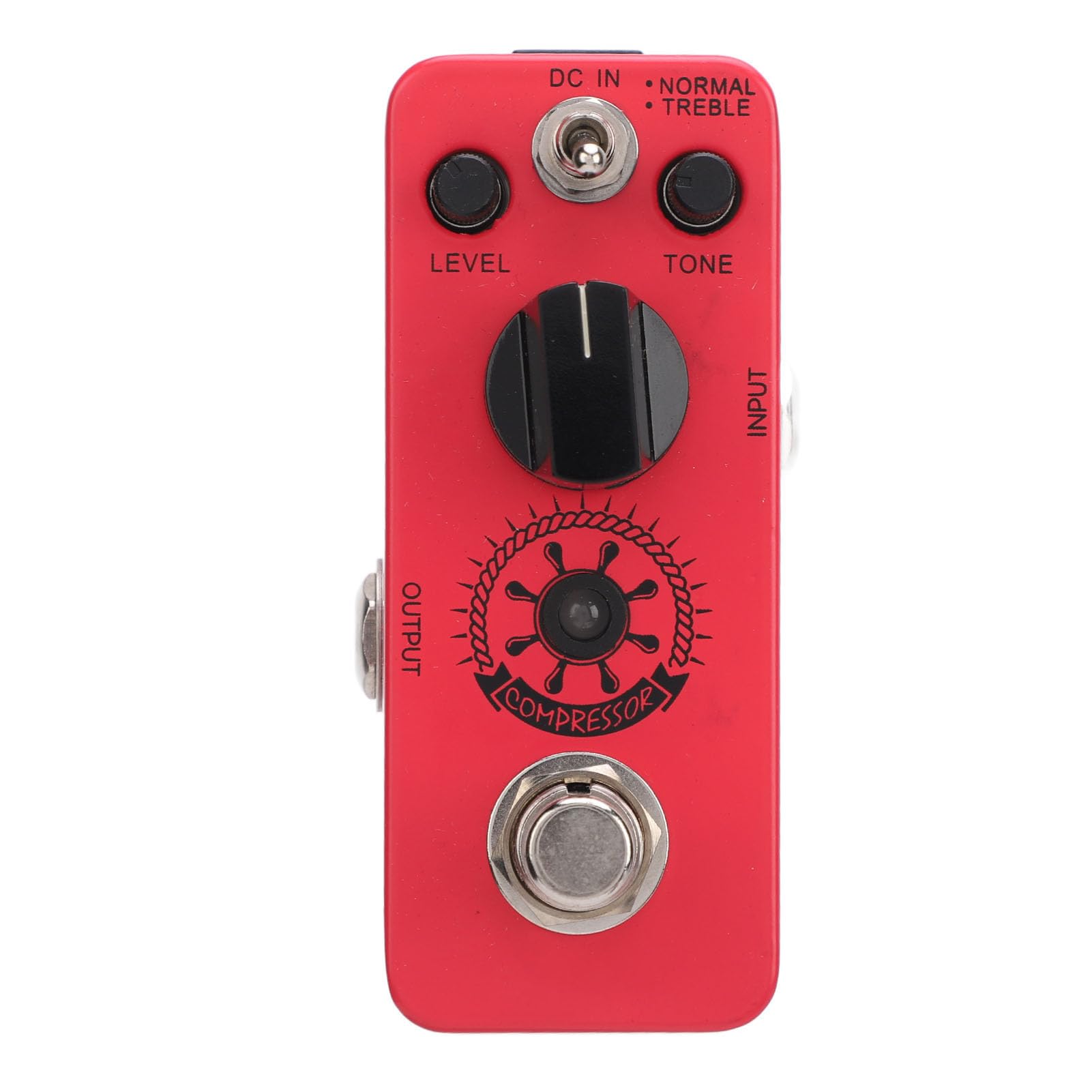 True Bypass-Gitarrenpedal-Kompressor mit Klangregelung, Sanfter Dynamik und Warmem Klang, Klassische Optische Kompression für E-Gitarre, Gitarren-Tuner-Pedal True Bypass
