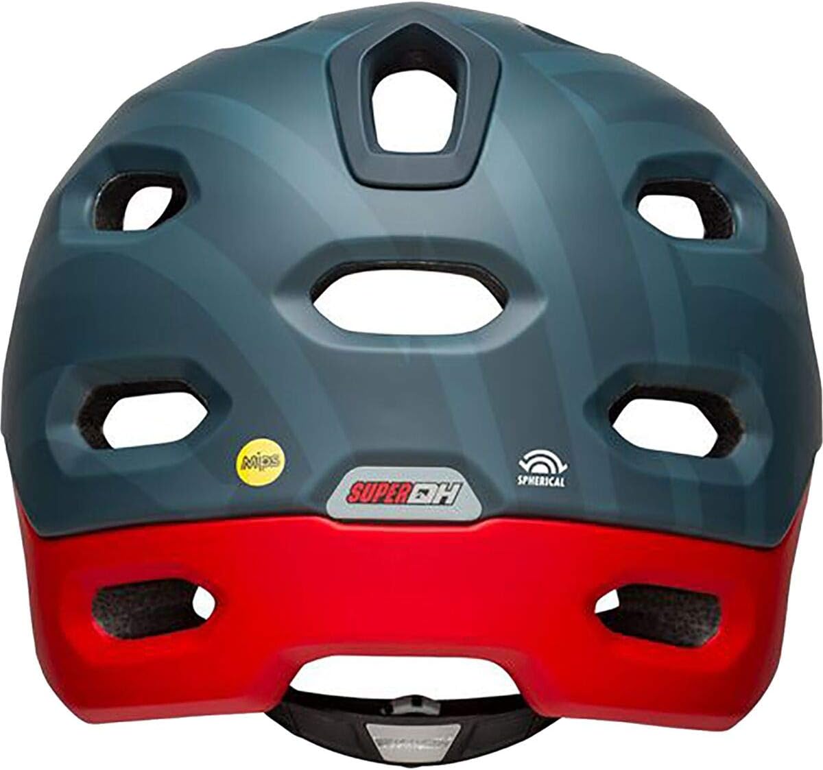 Bell Bike Super Dh MIPS Spherical Bicycle Helmets Prime Matte Blue/Crimson Small - Image 3